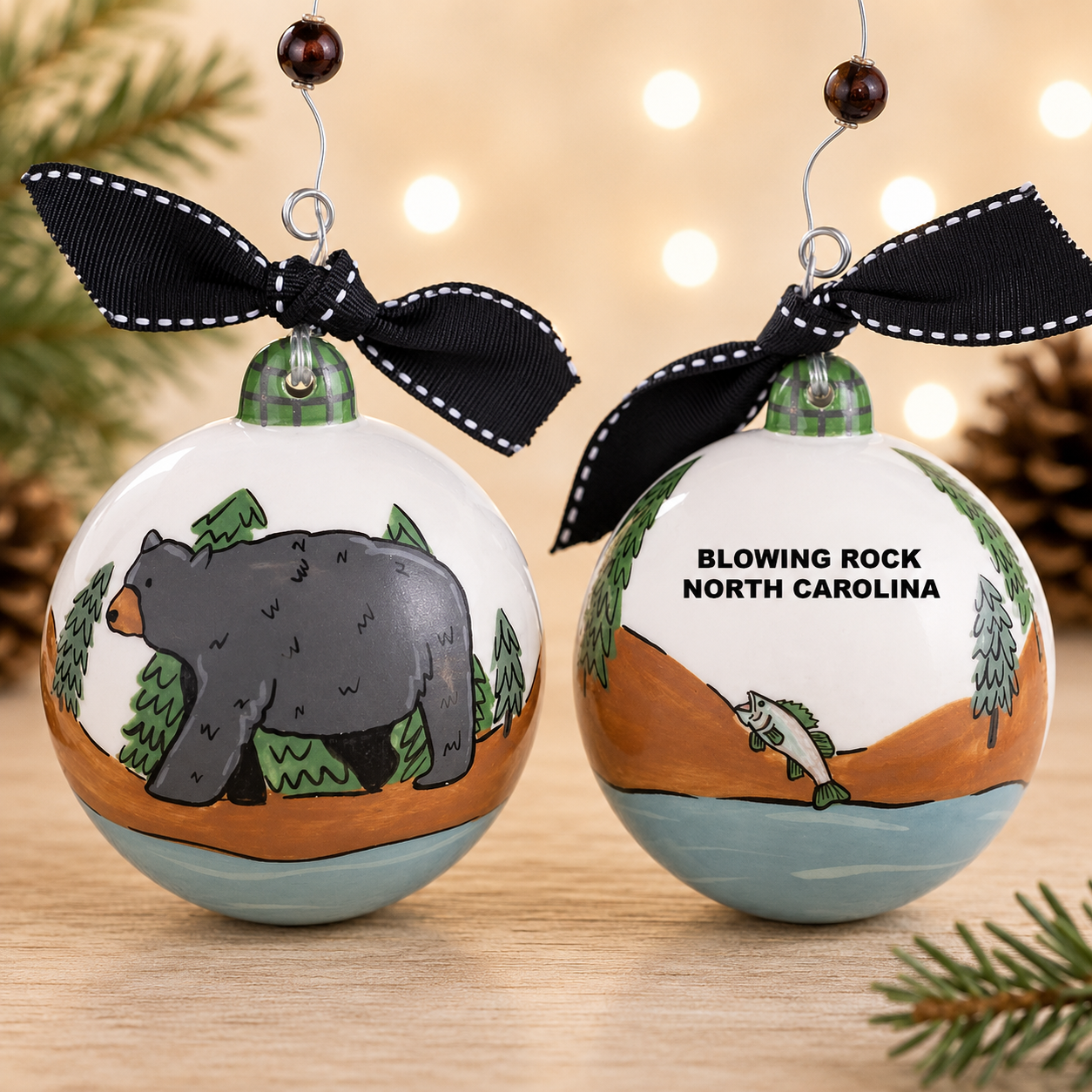 Blowing Rock Black Bear Ornament